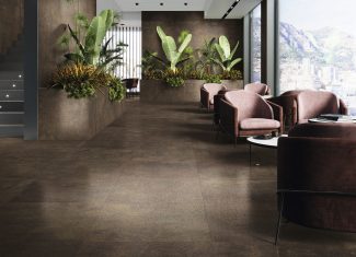 Carrelage effet métallique Lapado Copper 80×80 – Oneway