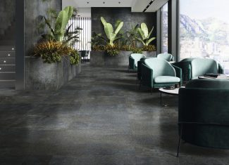 Carrelage effet métallique Lapado Night 80×80 – Oneway