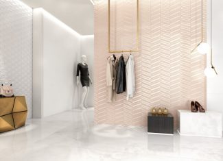 Carrelage mural en relief 31,5×100 – Hexagon Blanco – White&Co