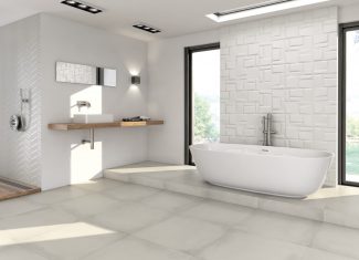 Carrelage mural en relief 31,5×100 – Tirol Blanco – White&Co