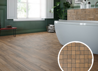 Carrelage intérieur effet parquet 30×30 – Tricot Cerezo – Sajonia