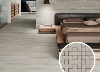 Carrelage intérieur effet parquet 30×30 – Tricot Fresno – Sajonia