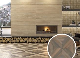 Carrelage intérieur effet parquet 80×80 – Base Home Nogal