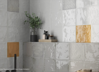 Carrelage intérieur brillant 22,3×22,3 – Rain Grigio