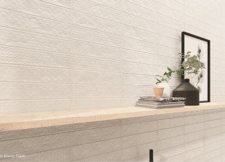 Carrelage intérieur brillant 7,5×30 – Dec. Rain Bianco