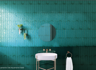 Carrelage intérieur brillant 7,5×30 – Dec. Rain Aquamarine