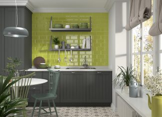 Carrelage intérieur mur brillant 10×20 – Plus Bissel – Y Green