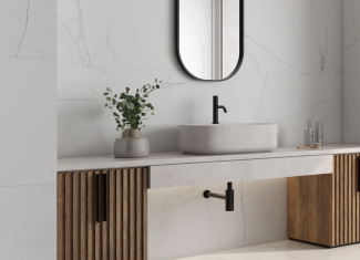 Carrelage intérieur effet marbre Bianco 60×120 Lab. Bianco Mare