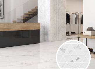 Carrelage intérieur poli marbre blanc malla tris – Naples