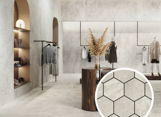 Carrelage intérieur effet pierre 60×120 – Hexa Dome Bone