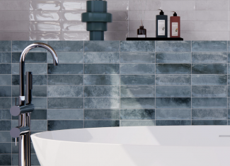 Carrelage mural effet Zellige 31,6×60 Pre Ponto Blue