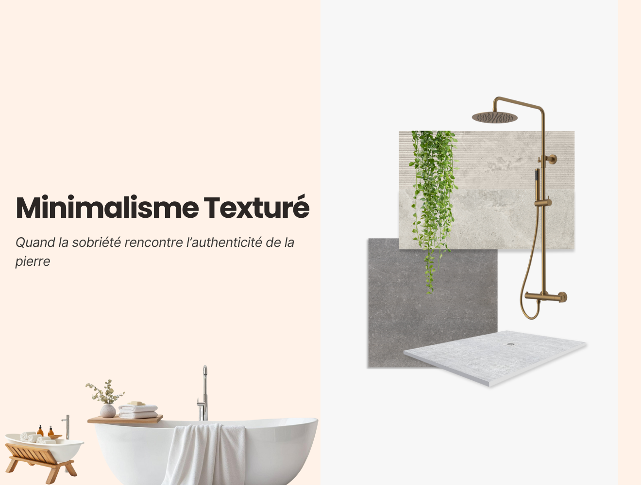 BSM Carrelage - Minimalisme texturé