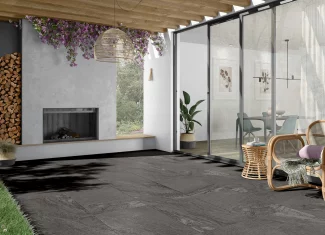 Carrelage extérieur effet marbre Grafito 60,5×60,5 – Piazza