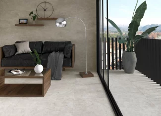 Carrelage effet pierre Sand 45×45 – Grain Stone