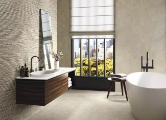 Carrelage relief effet pierre mat 21 x 63 – Sand – Iguazu