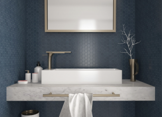 Carrelage mosaïque hexagonale Blue 32×29 – Matt Sixties