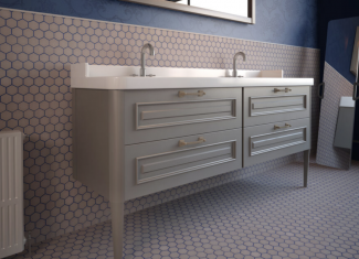 Carrelage mosaïque hexagonale Pink 32×29 – Matt Sixties