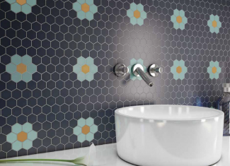 Carrelage mosaïque hexagonale Turquoise 32×29 – Matt Sixties