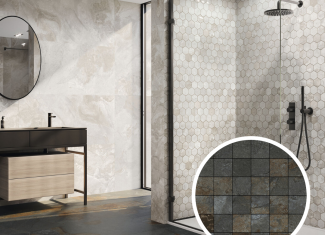 Carrelage effet pierre Black 60×120 – Mos Slate