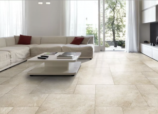 Carrelage effet pierre mat crème-ivoire 22×22 – Houston