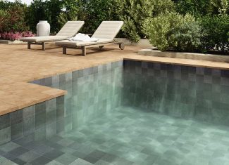 Carrelage effet pierre mat 15×15 Taipei Green