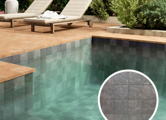 Carrelage effet pierre mat 15×15 Taipei Lava