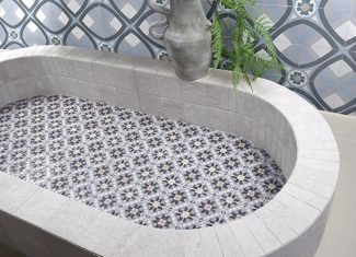 Carrelage effet pierre mat 15×15 Taipei White
