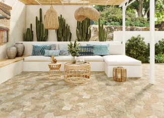 Carrelage mur et sol effet pierre relief Beige 40×62 – Nebraska