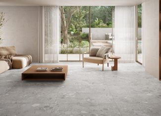 Carrelage intérieur extérieur effet pierre mat Grey 30×60 – Ura