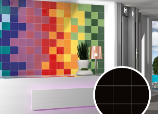 Carrelage mural intérieur brillo Negro 20×20 – Chroma