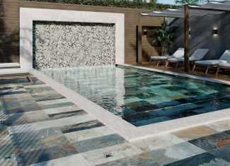 Carrelage sol et mur effet pierre mat Blue 29,5×60 – Bali