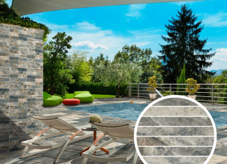 Carrelage Curve sol et mur effet pierre mat Green 30×30 – Bali