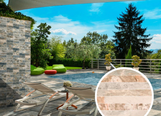 Carrelage Curve sol et mur effet pierre mat Sand 30×30- Bali