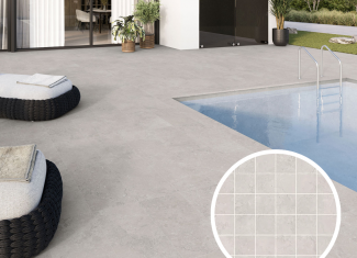 Carrelage mat sol et mur effet pierre mosaico Perla 30×30 – Etna