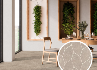 Carrelage mat sol et mur effet pierre mosaico pop Beige 30×30 – Etna