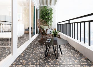 Carrelage mur et sol effet Terrazzo 20×20 – Stanza Lava