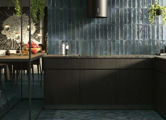 Carrelage hexagonal mur et sol intérieur mat Blue 15×17,3 – Hope