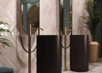 Carrelage mur intérieur brillant Rose 6×25 – Hope