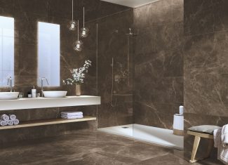 Carrelage intérieur effet marbre mat Moka 60×120 – Bayona