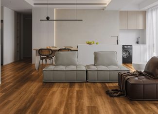 Parquet SPC Arancio Brown 22,8 × 154 cm – Materia