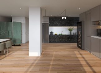 Parquet SPC Sapin Beige 22,8 × 154 cm – Materia