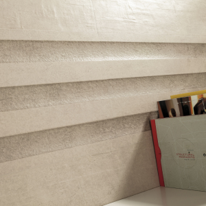 Carrelage mural relief 30 x 90 -  Pompeya taupe - Leeds