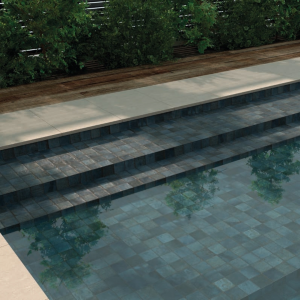 Carrelage intérieur/extérieur zellige - 32x62,5 cm - Block blue