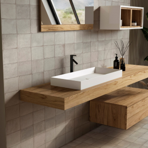 Carrelage intérieur/extérieur zellige - 32x62,5 cm - Block pearl