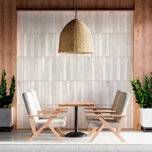 Carrelage mur intérieur zellige - 32x62,5 cm - Long pearl