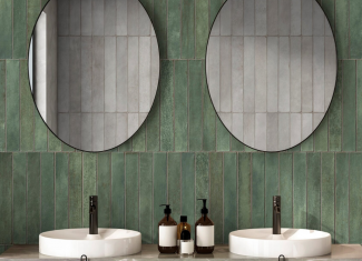 Carrelage mur intérieur zellige – 32×62,5 cm – Long green