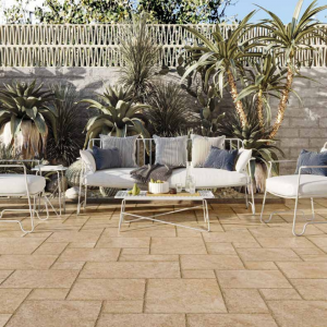 Carrelage effet travertin beige - 44 x 66 cm - Modular Denali