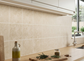 Carrelage mosaïque effet pierre beige – 30×30 – Pulse cream | TACO 10
