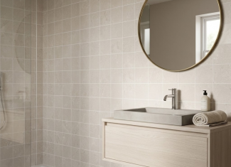 Carrelage mosaïque effet pierre clair – 30×30 – Pulse light | TACO 10