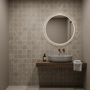 Carrelage mosaïque effet pierre taupe – 30×30 – Pulse taupe | TACO 10